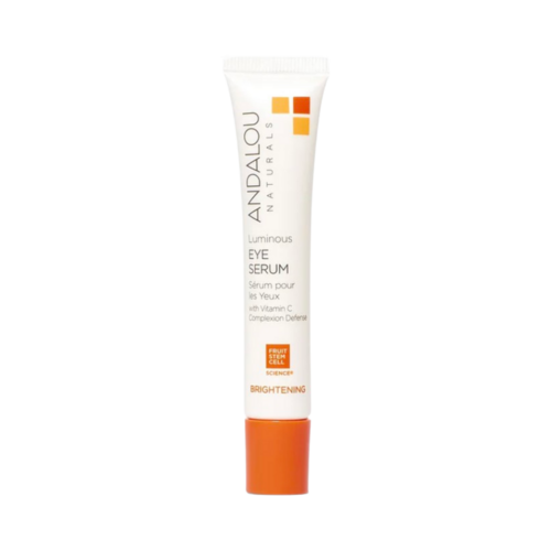 Andalou Naturals Brightening Luminous Eye Serum, 18ml/0.61 fl oz Andalou Naturals Brightening Luminous Eye Serum on white background