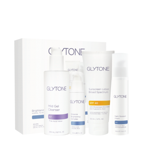 Glytone Brightening System Normal to Oily Skin on white background