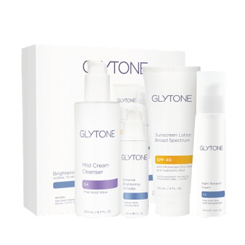 Glytone Brightening System - Normal to Dry Skin, 1 set