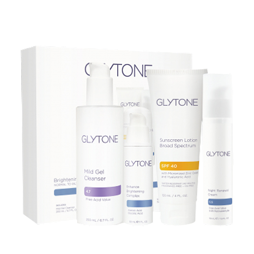 Glytone Brightening System - Normal to Oily Skin on white background