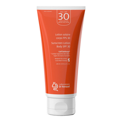 Broad Spectrum Sunscreen Lotion Body SPF 30 on white background