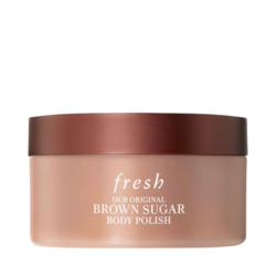 Brown Sugar Body Polish Exfoliator on white background