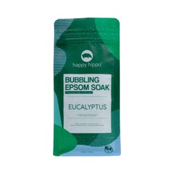 Bubbling Epsom Soak Eucalyptus on white background