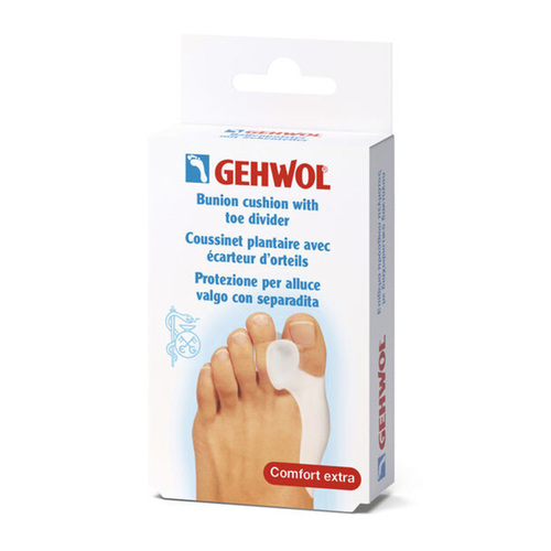 Gehwol Bunion Cushion with Toe Divider on white background
