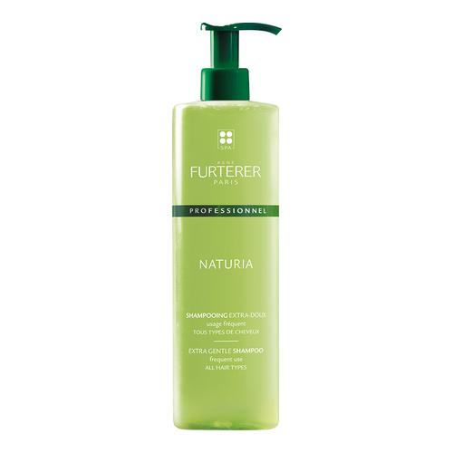 Rene Furterer Naturia Extra Gentle Balancing Shampoo on white background