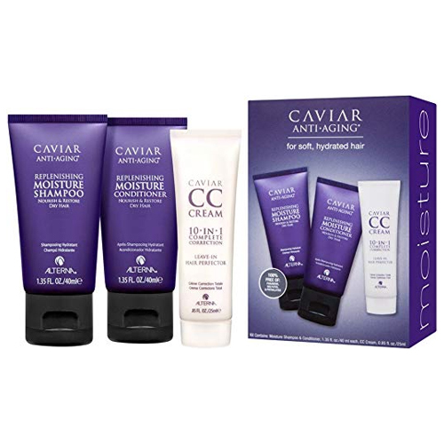 Alterna CAVIAR MOISTURE Replenishing Moisture Try me Kit on white background