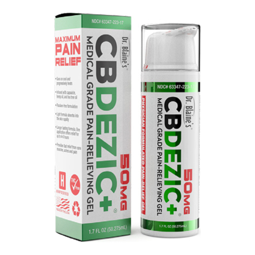 Dr.Blaines CBDEZIC+ Medical-Grade Pain-Relieving Gel, 50.275ml/1.7 fl oz