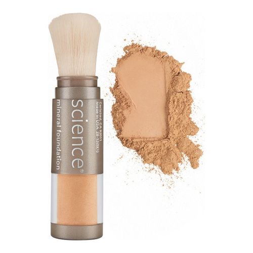 Colorescience Loose Mineral Foundation Brush SPF 20 - Tan Natural on white background