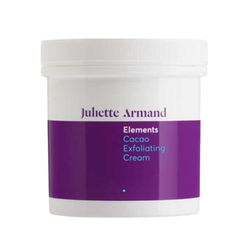 Juliette Armand Cacao Exfoliating Cream on white background