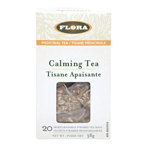 Flora Calming Tea on white background