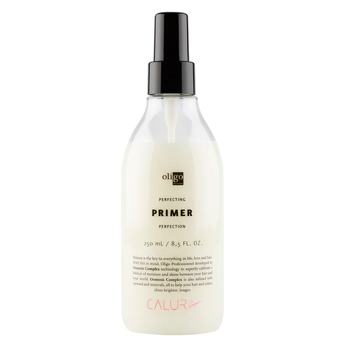 Oligo Professionel Calura Care and Styling Perfecting Primer on white background