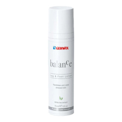 Balance Leg and Foot Lotion on white background