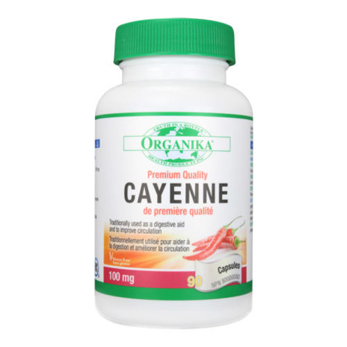 Organika Cayenne Extract on white background