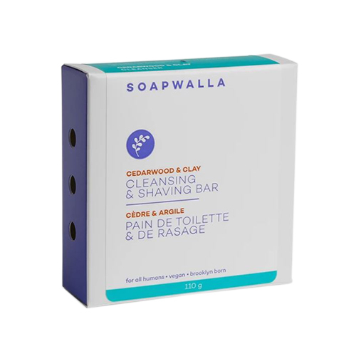 Soapwalla Cedarwood and Clay Cleansing Bar, 110g/4 oz