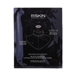 Celestial Black Diamond Lifting and Firming Neck Mask on white background