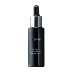 Celestial Black Diamond Retinol Oil on white background