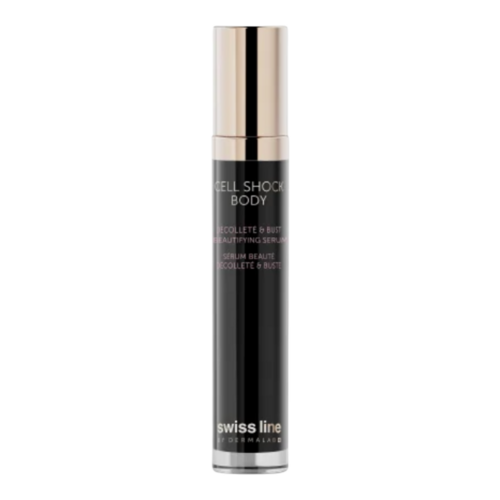 Swiss Line Cell Shock Body Decollete and Bust Beautifying Serum on white background