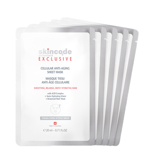 Skincode Cellular Anti-Aging Sheet Mask, 5 x 20ml/0.7 fl oz