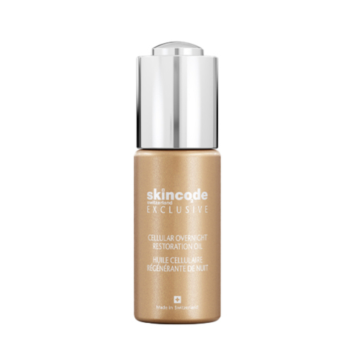 Skincode Cellular Overnight Restoration Oil on white background