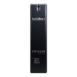 Cellular Triple Metal Serum on white background