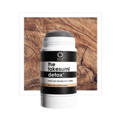 Charcoal Deodorant - Black Oak and Bourbon on white background