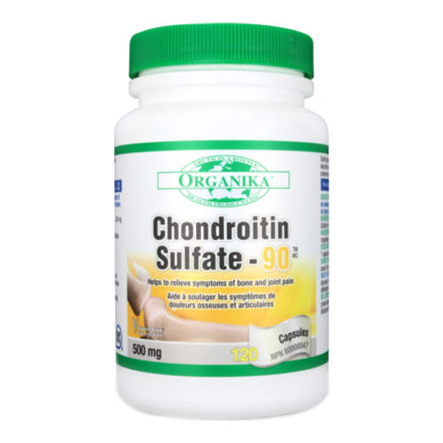 Organika Chondroitin Sulfate 90, 120 x 500mg/7.5 grain