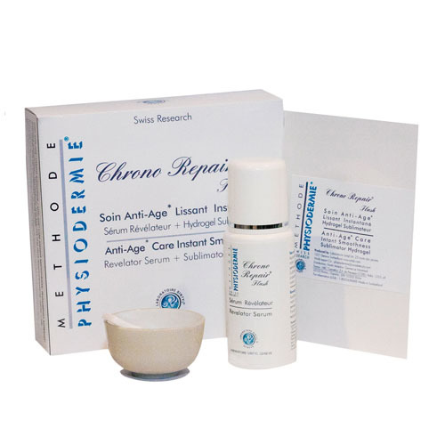 Physiodermie Chrono Repair Flash Anti-Aging Kit on white background