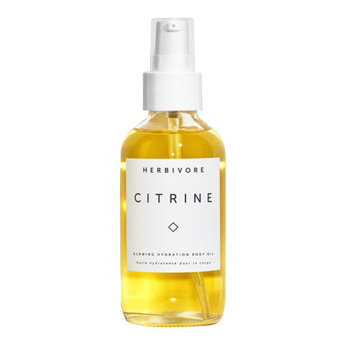 Herbivore Botanicals Citrine Body Oil on white background