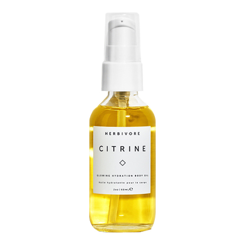 Herbivore Botanicals Citrine Body Oil on white background