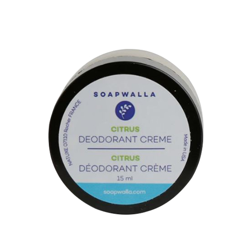 Soapwalla Citrus Deodorant Cream - Travel Size on white background