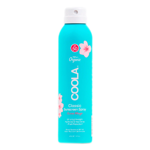 Coola Classic Body Organic Sunscreen Spray SPF 50 - Fragrance Free on white background