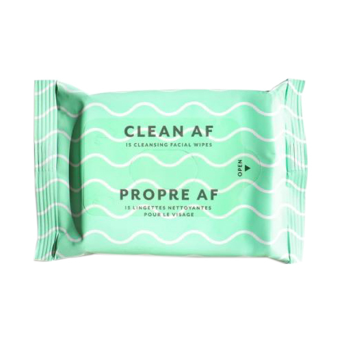 Patchology Clean AF Facial Cleansing Wipes on white background