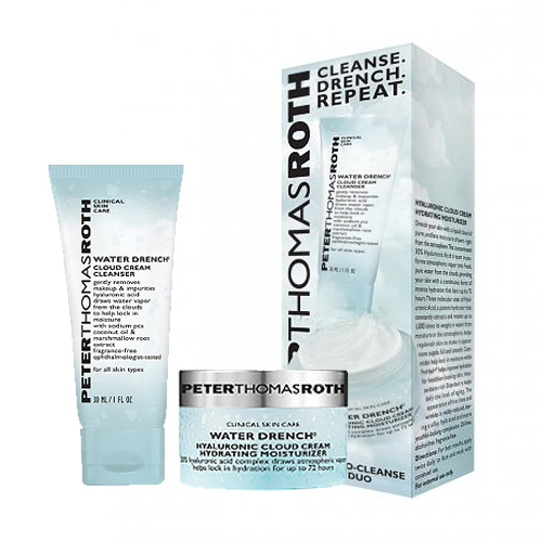 Peter Thomas Roth Cleanse. Drench. Repeat. Hydro-Cleanse Duo on white background
