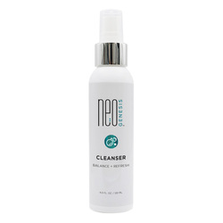 Cleanser on white background