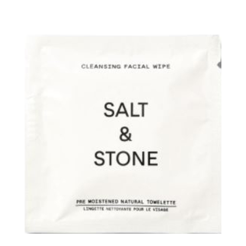Salt & Stone Cleansing Facial Wipes on white background