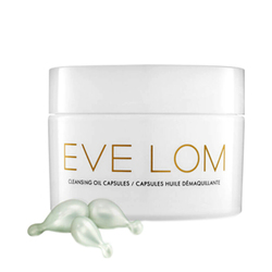 Cleansing Oil Capsules on white background