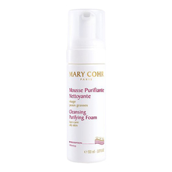 Cleansing Purifying Foam on white background