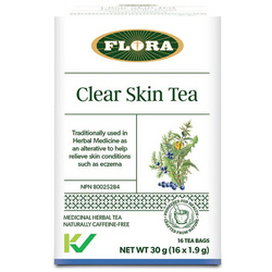 Clear Skin Tea on white background
