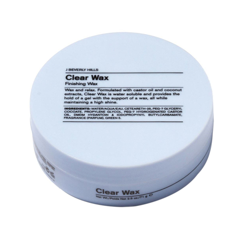 J Beverly Hills Clear Wax on white background