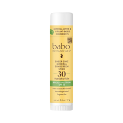 Clear Zinc Mineral Sunscreen Sport Stick SPF30 - Fragrance Free on white background