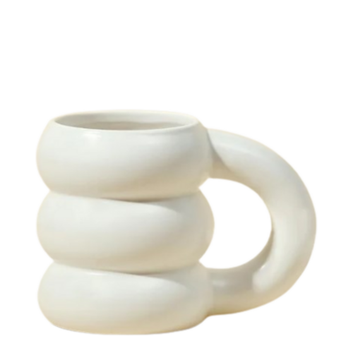 Blume  Cloud Mug - Green on white background