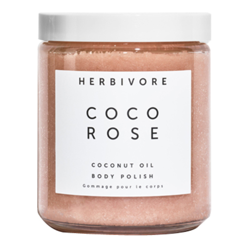 Herbivore Botanicals Coco Rose Body Polish on white background