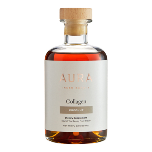 AURA Inner Beauty Coconut Marine Collagen on white background