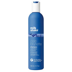 Cold Brunette Shampoo on white background