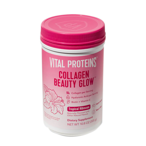 Vital Proteins Collagen Beauty Glow - Tropical Hibiscus on white background