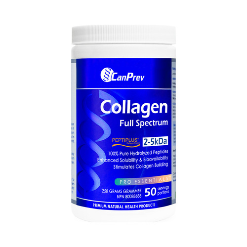 CanPrev Collagen Full Spectrum Powder on white background