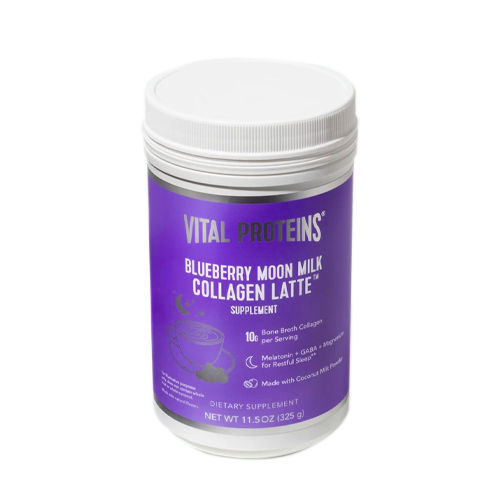 Vital Proteins Collagen Latte - Blueberry Moon Milk on white background
