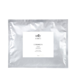 Collagen Mask Facial Sheet on white background