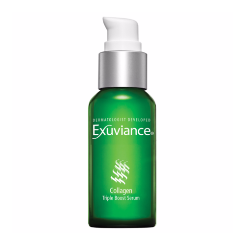 Exuviance Collagen Triple Boost Serum on white background
