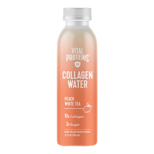 Vital Proteins Collagen Water - Peach White Tea on white background